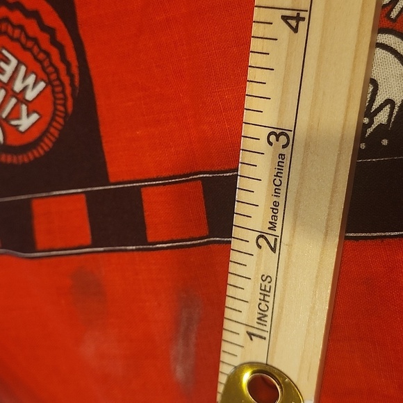 Vintage 1988 Burger King “King Me!” Checkerboard Bandana | Fast Food Promo - Picture 7 of 7